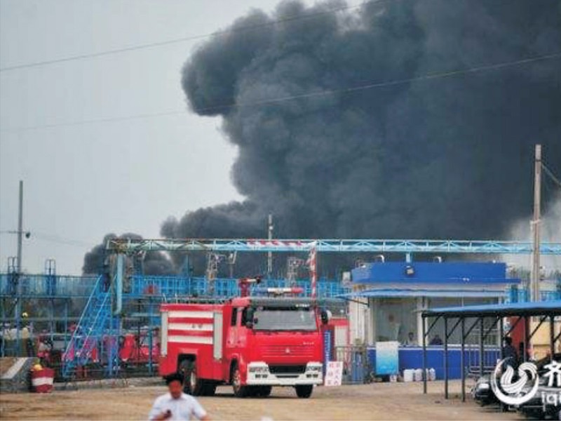 2015.7 山东日照火场救援