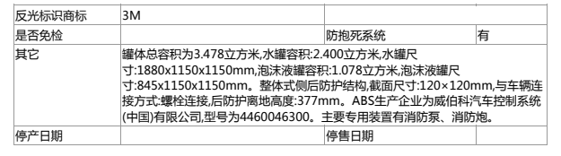 泡沫消防车